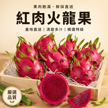 【果肉飽滿】紅肉火龍果