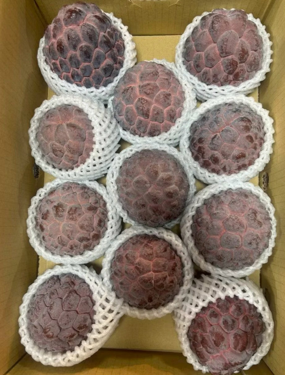 玫瑰釋迦整箱俯拍