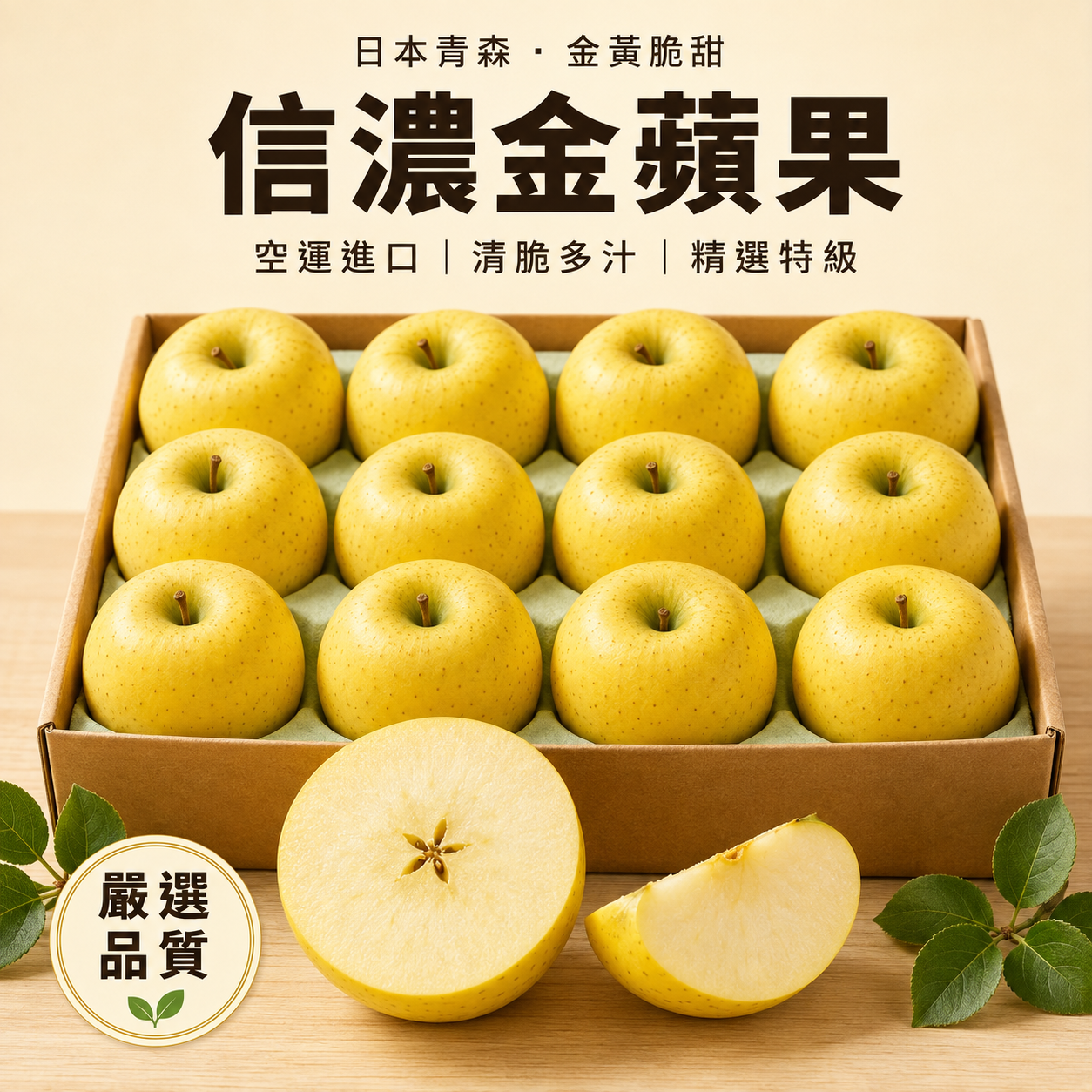 日本信濃金青森蘋果首圖