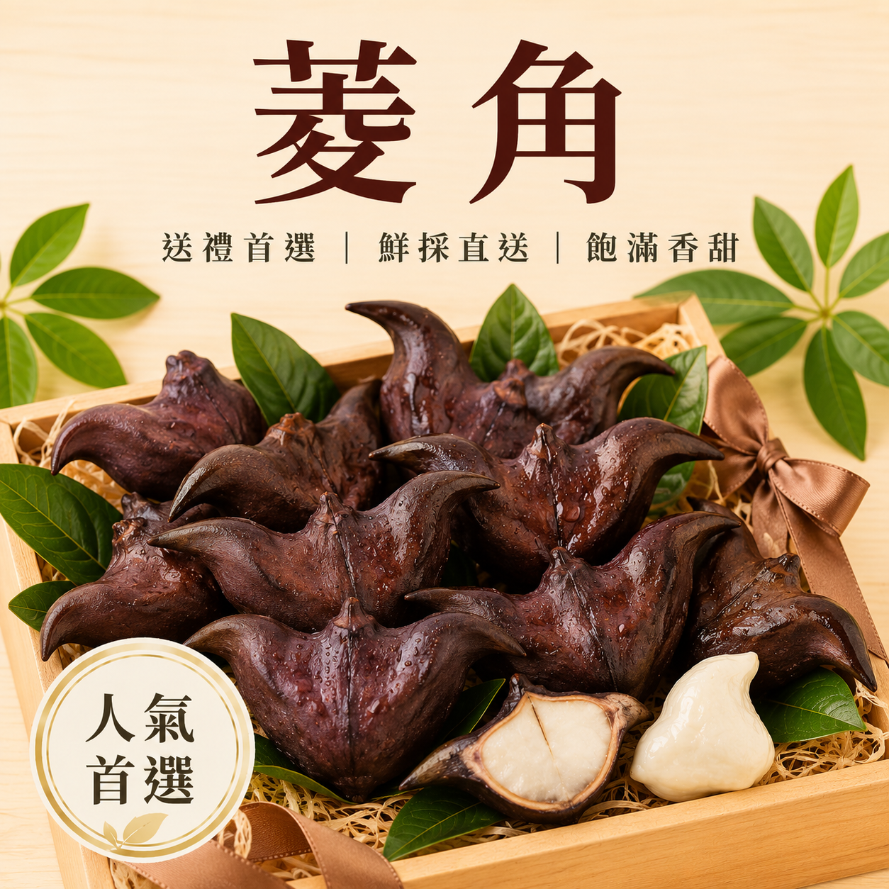台灣鮮採菱角