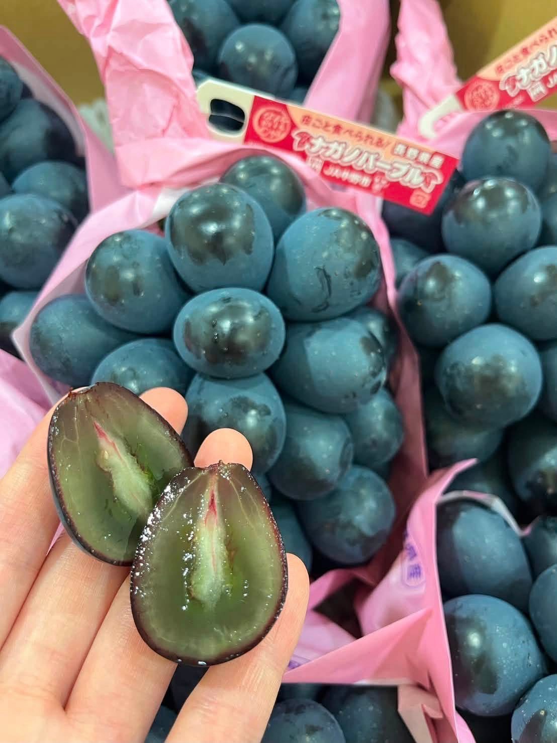 紫泡泡葡萄 剖面實拍