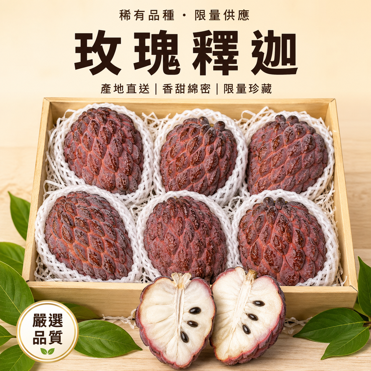 玫瑰釋迦 稀有品種 限量供應