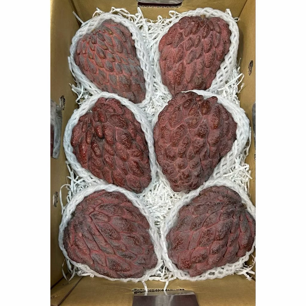 玫瑰釋迦排列裝箱